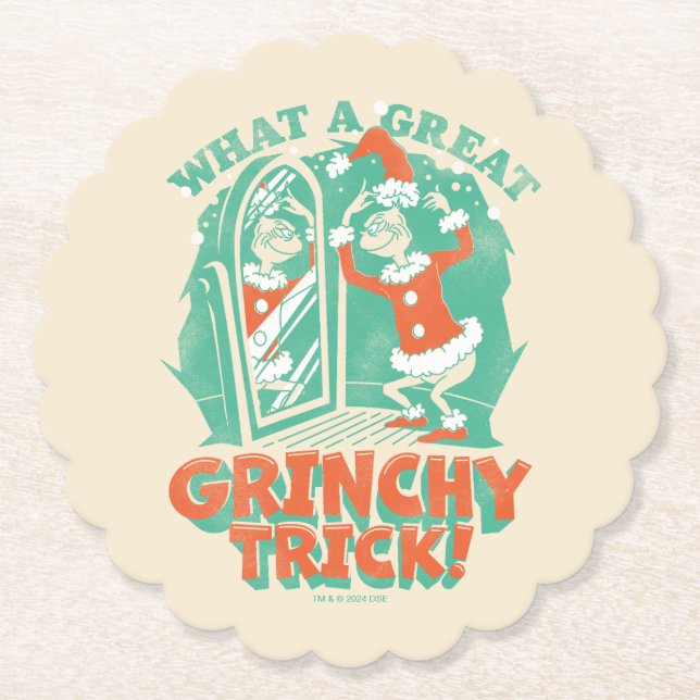 Dr. Seuss | What a Great Grinchy Trick! Paper Coaster (Front)