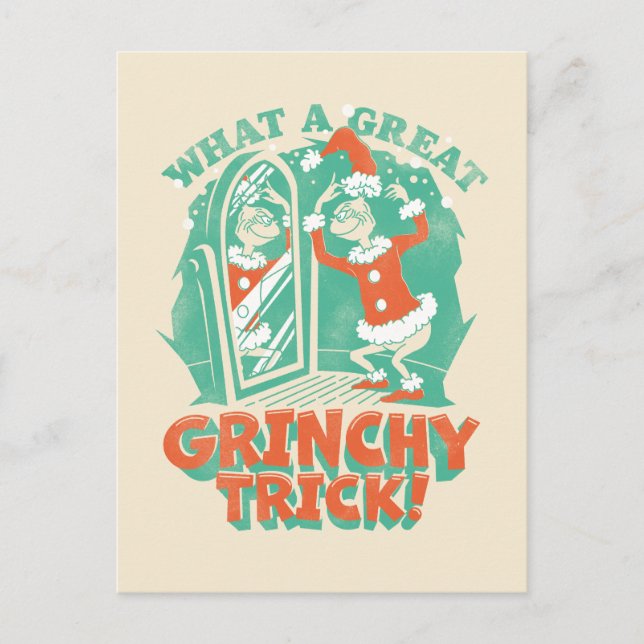 Dr. Seuss | What a Great Grinchy Trick! Postcard (Front)