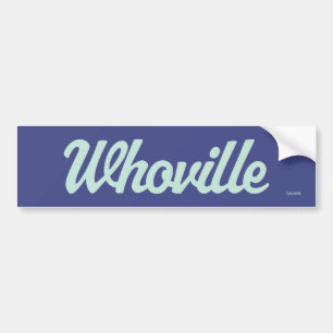 Dr. Seuss   Who-ville Script Logo Bumper Sticker