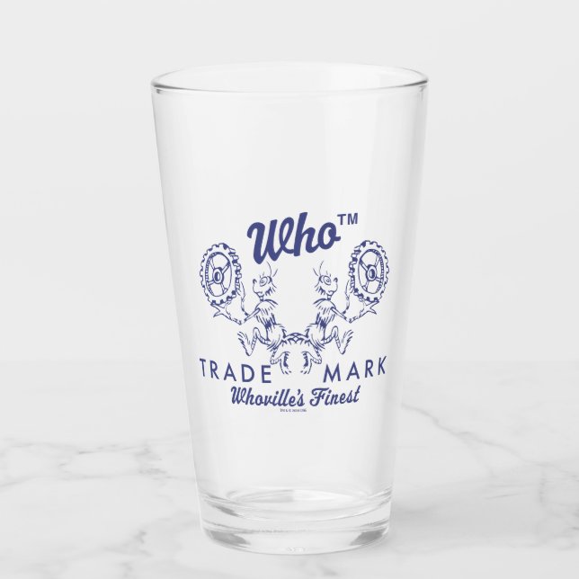 Dr. Seuss | Who-ville's Finest Logo Glass (Front)