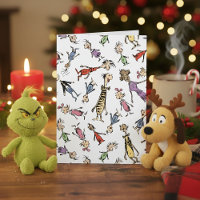 Dr. Seuss Whoville Characters Festive Pattern