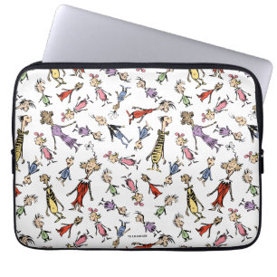 Dr. Seuss Whoville Characters Festive Pattern Laptop Sleeve