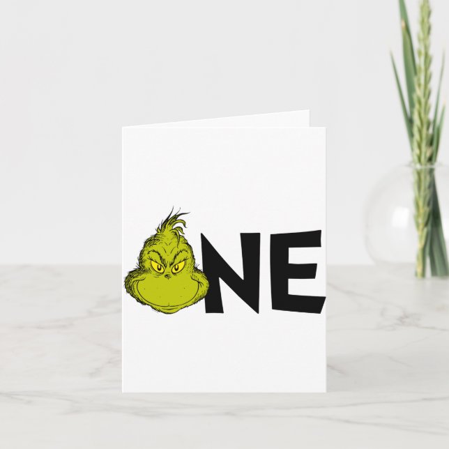 Dr Seuss Winter 1st Birthday Baby  Card (Front)