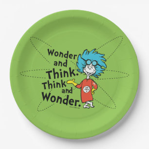 Dr. Seuss Wonder and Think. Think and Wonder. Paper Plate