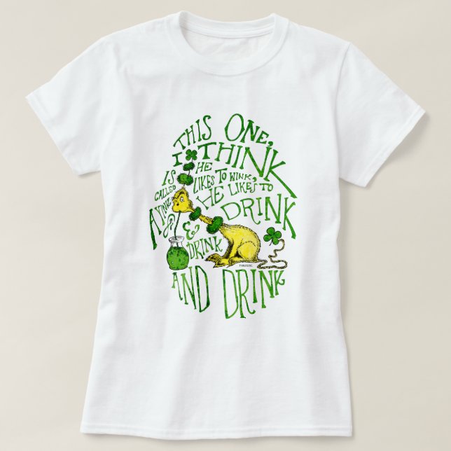 Dr. Seuss | Yink - St. Patrick's Day T-Shirt (Design Front)