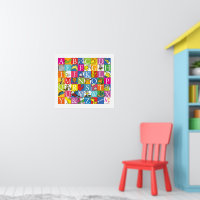 Dr. Seuss's ABC Colourful Block Letter Pattern