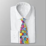 Dr. Seuss's ABC Colourful Block Letter Pattern Tie<br><div class="desc">This super cute pattern from Dr. Seuss's ABC book features all the letters from the alphabet. Perfect for teaching your child the ABC's!</div>