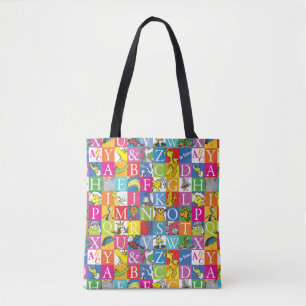 Dr. Seuss's ABC Colourful Block Letter Pattern Tote Bag