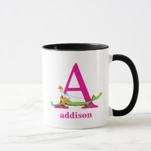 Dr. Seuss's ABC: Letter A - Pink   Add Your Name Mug