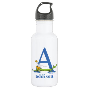Dr. Seuss's ABC: Letter A - White   Add Your Name 532 Ml Water Bottle