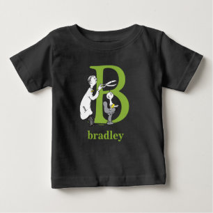 Dr. Seuss's ABC: Letter B - Green Add Your Name Baby T-Shirt