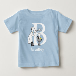 Dr. Seuss's ABC: Letter B - White Add Your Name Baby T-Shirt