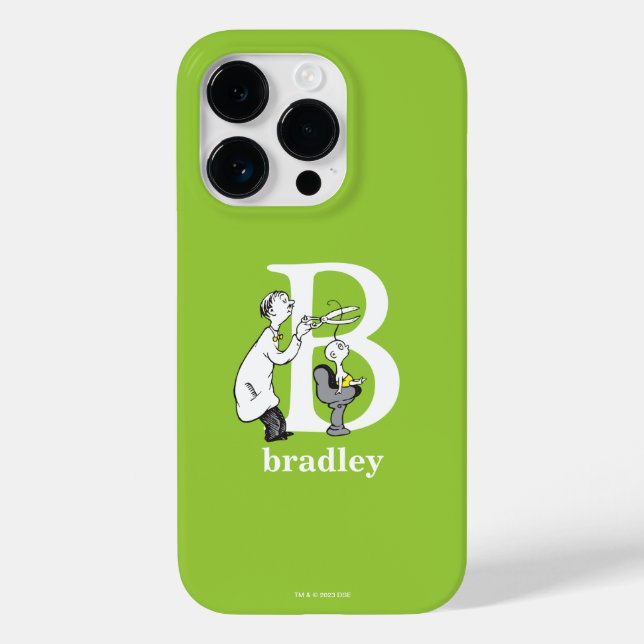Dr. Seuss's ABC: Letter B - White | Add Your Name Case-Mate iPhone Case (Back)
