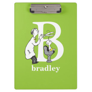 Dr. Seuss's ABC: Letter B - White Add Your Name Clipboard
