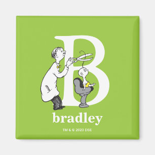 Dr. Seuss's ABC: Letter B - White   Add Your Name Magnet