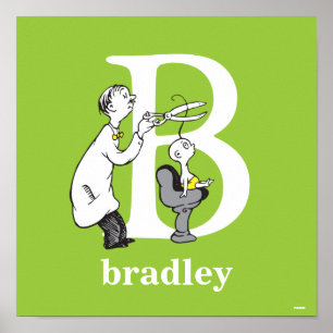 Dr. Seuss's ABC: Letter B - White   Add Your Name Poster
