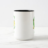 Dr. Seuss's ABC: Letter C - Green | Add Your Name Two-Tone Coffee Mug (Center)