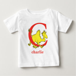 Dr. Seuss's ABC: Letter C - Red   Add Your Name Baby T-Shirt