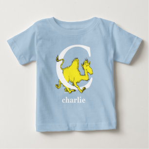 Dr. Seuss's ABC: Letter C - White Add Your Name Baby T-Shirt