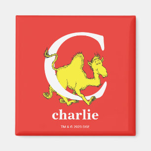 Dr. Seuss's ABC: Letter C - White   Add Your Name Magnet