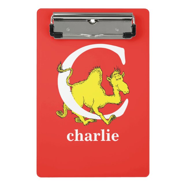 Dr. Seuss's ABC: Letter C - White | Add Your Name Mini Clipboard (Front)