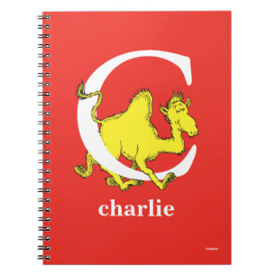 Dr. Seuss's ABC: Letter C - White   Add Your Name Notebook