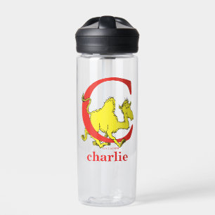 Dr. Seuss's ABC: Letter C - White Add Your Name Water Bottle