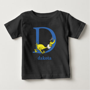 Dr. Seuss's ABC: Letter D - Blue Add Your Name Baby T-Shirt