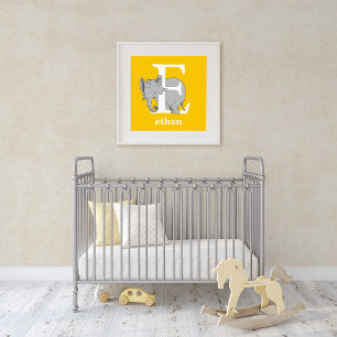 Dr. Seuss's ABC: Letter E - White Add Your Name Poster