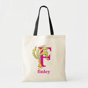Dr. Seuss's ABC: Letter F - Pink   Add Your Name Tote Bag