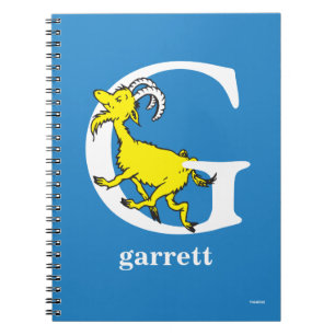Dr. Seuss's ABC: Letter G - White   Add Your Name Notebook