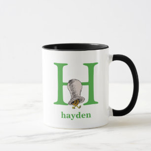 Dr. Seuss's ABC: Letter H - Green   Add Your Name Mug
