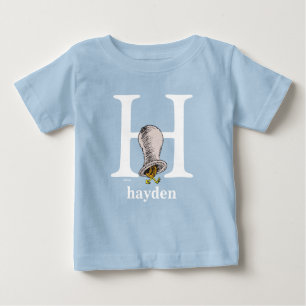 Dr. Seuss's ABC: Letter H - White Add Your Name Baby T-Shirt