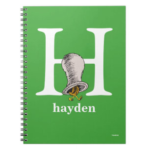 Dr. Seuss's ABC: Letter H - White   Add Your Name Notebook