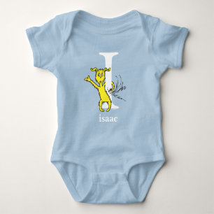 Dr. Seuss's ABC: Letter I - White Add Your Name Baby Bodysuit