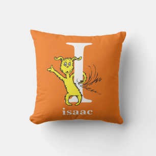 Dr. Seuss's ABC: Letter I - White   Add Your Name Cushion
