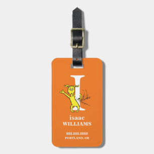 Dr. Seuss's ABC: Letter I - White Add Your Name Luggage Tag