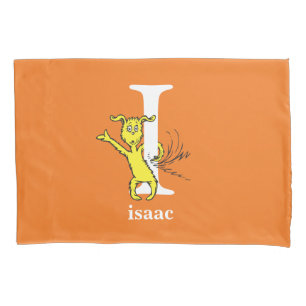 Dr. Seuss's ABC: Letter I - White   Add Your Name Pillowcase