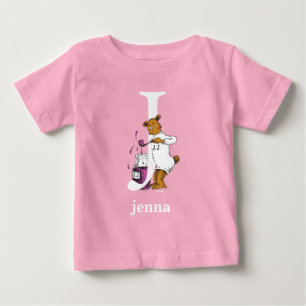 Dr. Seuss's ABC: Letter J - White Add Your Name Baby T-Shirt