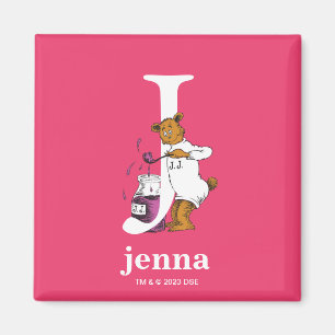 Dr. Seuss's ABC: Letter J - White   Add Your Name Magnet