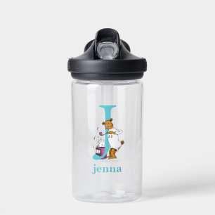 Dr. Seuss's ABC: Letter J - White Add Your Name Water Bottle