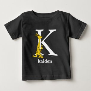 Dr. Seuss's ABC: Letter K - White Add Your Name Baby T-Shirt