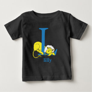 Dr. Seuss's ABC: Letter L - Blue Add Your Name Baby T-Shirt