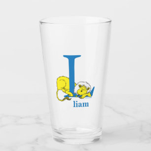 Dr. Seuss's ABC: Letter L - Blue   Add Your Name Glass