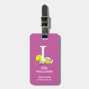 Dr. Seuss's ABC: Letter L - White Add Your Name Luggage Tag