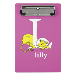 Dr. Seuss's ABC: Letter L - White Add Your Name Mini Clipboard