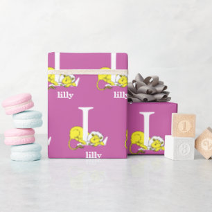 Dr. Seuss's ABC: Letter L - White   Add Your Name Wrapping Paper