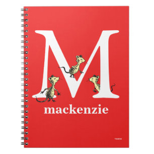 Dr. Seuss's ABC: Letter M - White   Add Your Name Notebook
