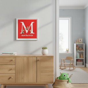 Dr. Seuss's ABC: Letter M - White   Add Your Name Poster