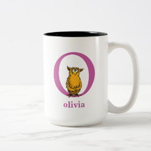 Dr. Seuss's ABC: Letter O - Purple   Add Your Name Two-Tone Coffee Mug